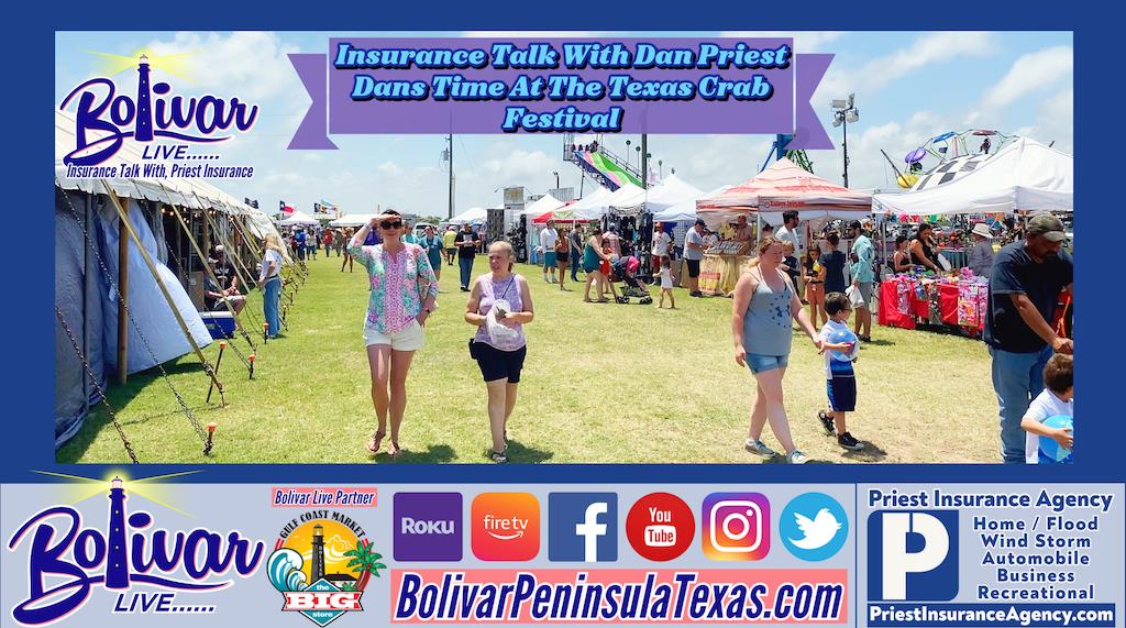 Insurance Talk With Dan Priest Dans Time At The Texas Crab Festival.