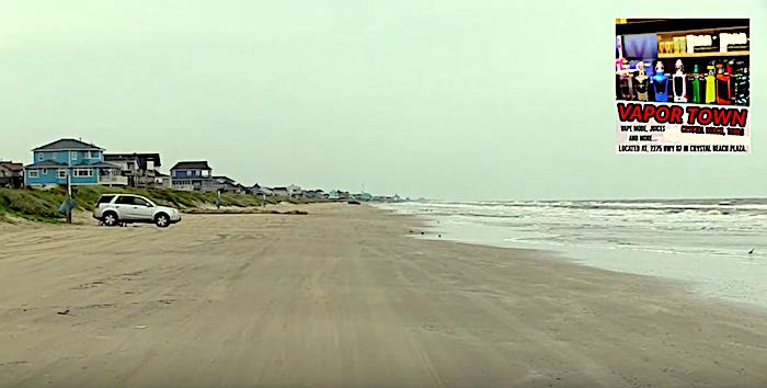 A Great Day Beachfront In Crystal Beach Tx On Bolivar Peninsula.