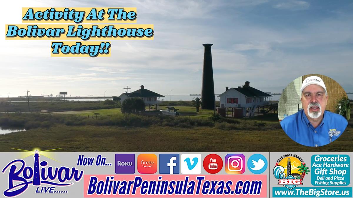 Activity At The Bolivar Lighthouse Today, Brightens Up The Sky For Christmas.