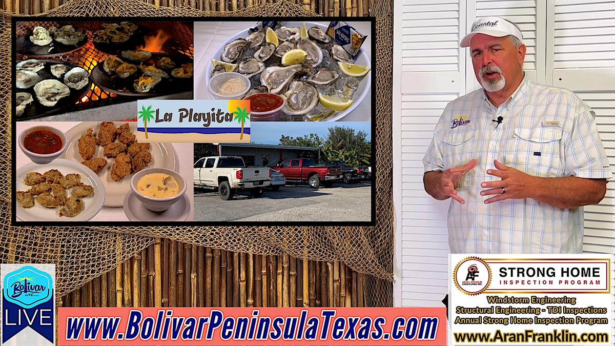 All You Can Eat Oysters At LaPlayita Restaurant, Bolivar Peninsula.