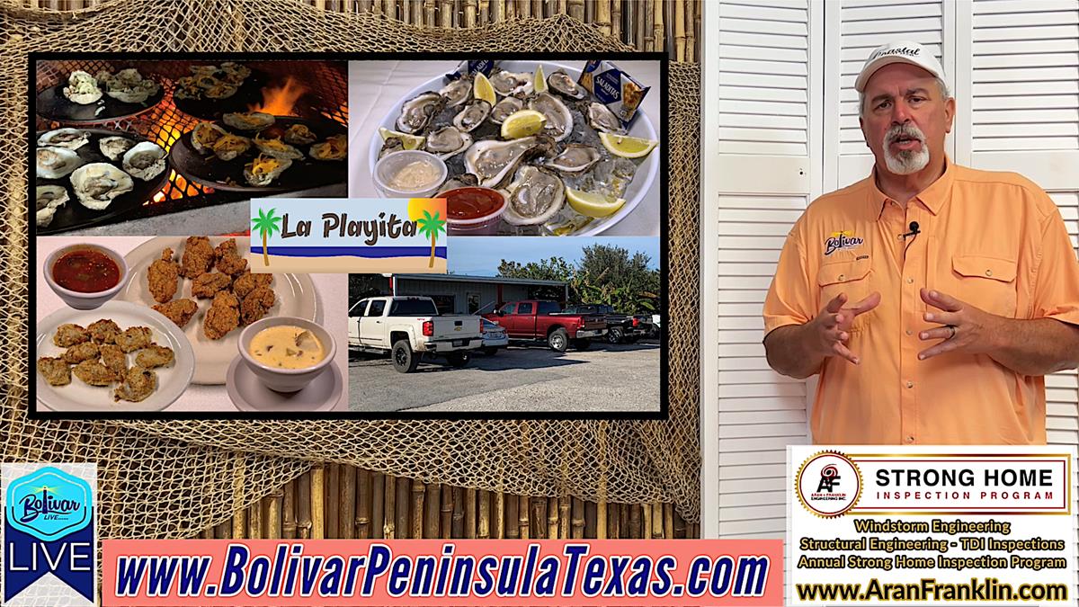 All You Can Eat Oysters, Saturday Night At LaPlayita Mexican Restaurant.