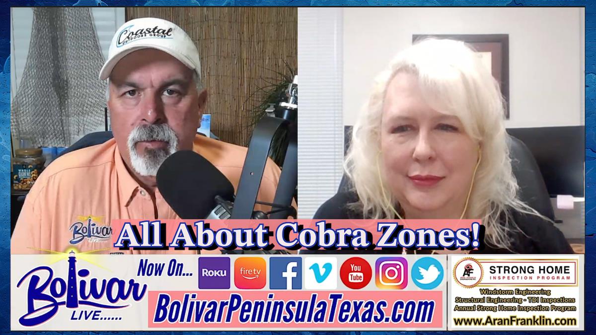 Aran And Franklin, All About Cobra Zones On Bolivar Peninsula.
