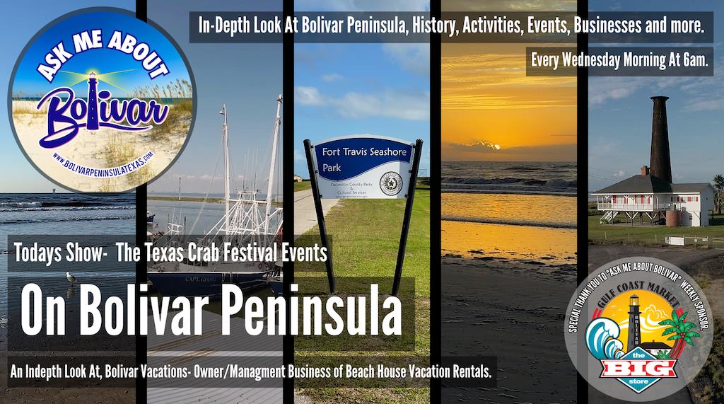 Ask Me About Bolivar Texas Crab Festival Events