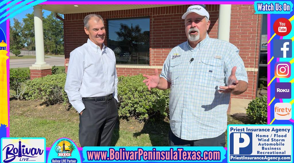 At The Headquarters Of Priest Insurance Discussing The Texas Freeze And Hurricane Season For Bolivar