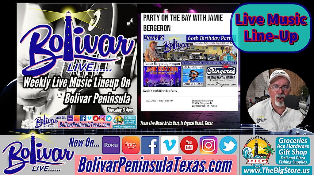 Bands On Bolivar, A Look At Live This Week and Future Shows.