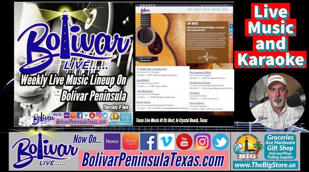 Bands On Bolivar Peninsula This Weekend With Bolivar Live