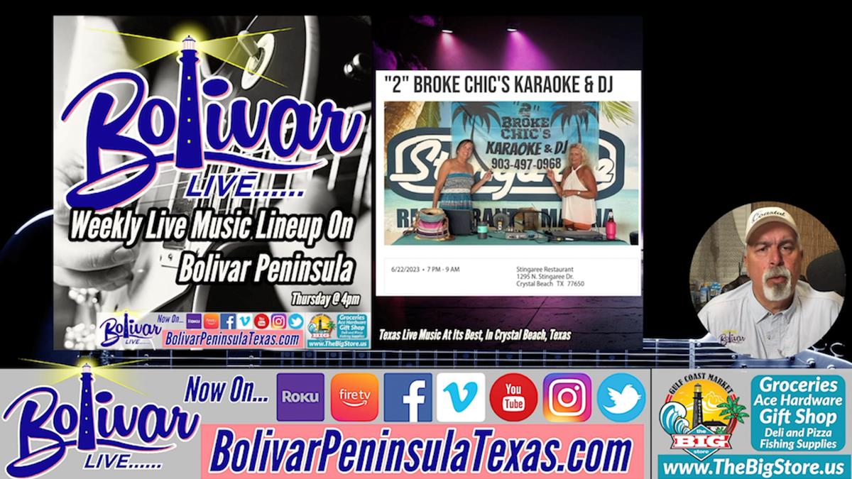 Bands On Bolivar With Bolivar Live, This Week's Live Music.