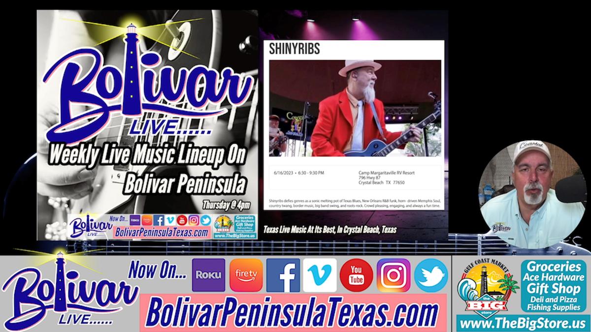 Bands On Bolivar With Bolivar Live, This Weeks Live Music Lineup.