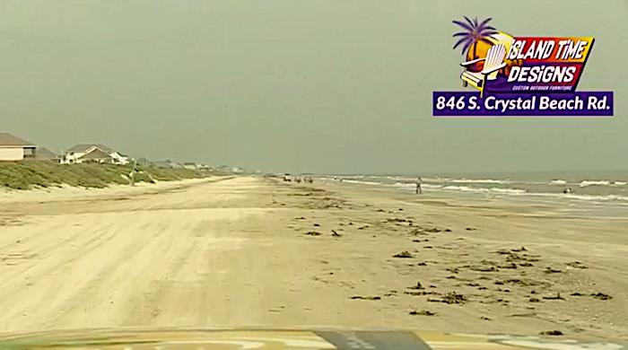 Beach Closes April 10th at 12:01am, But Barricades Up Now In Crystal Beach, Texas.