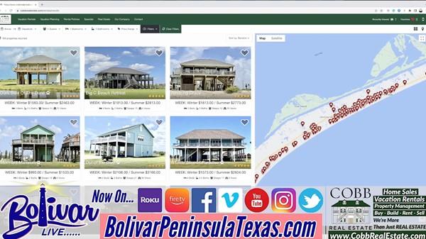 Beach House Rentals, Largest Selection On Bolivar Peninsula, Custom Built.
