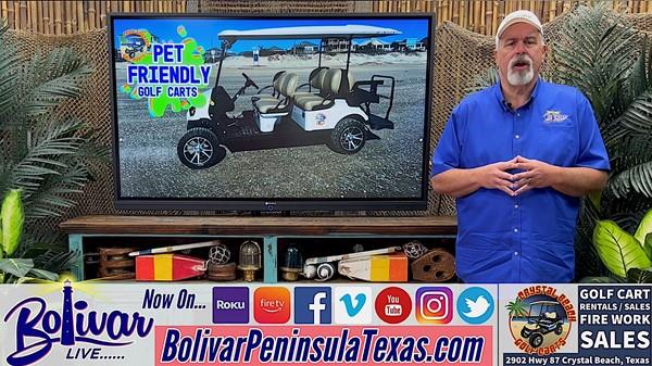 Beach Vacation Golf Cart Rentals, Crystal Beach, Texas