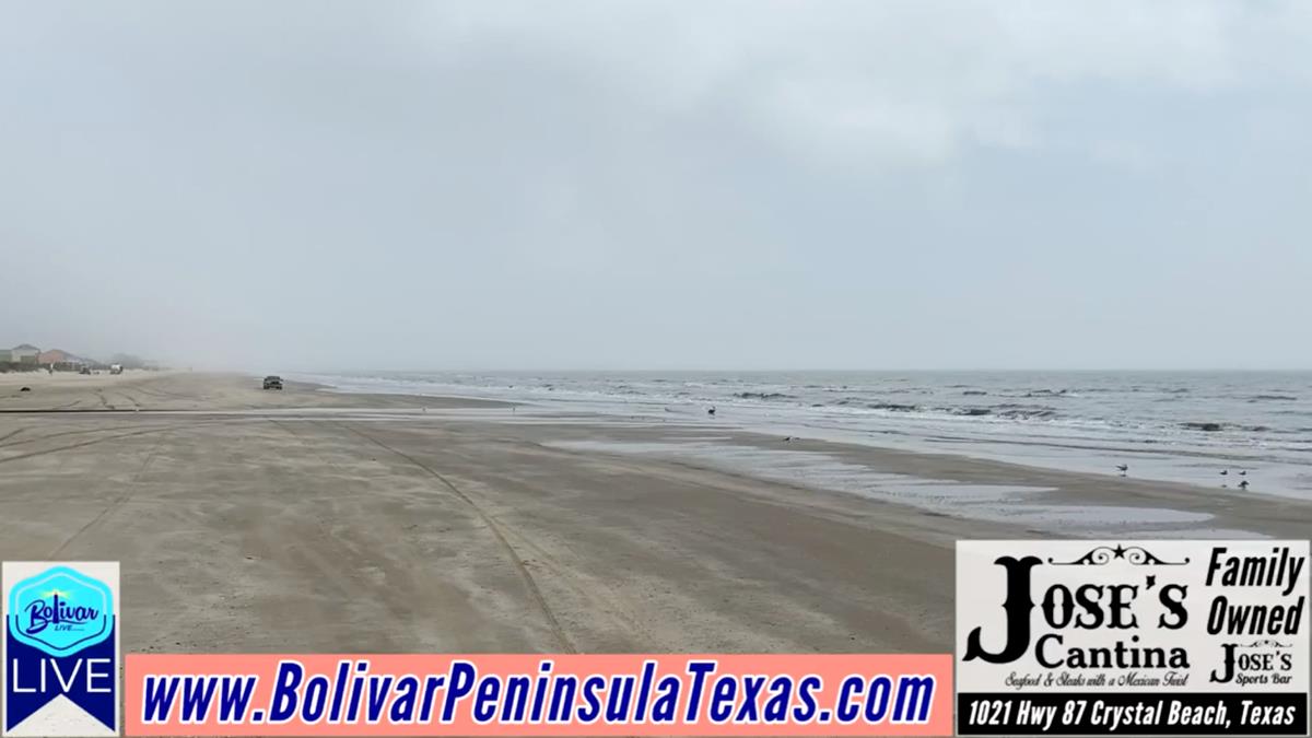 Beachfront, Crystal Beach, Texas And Bolivar Live