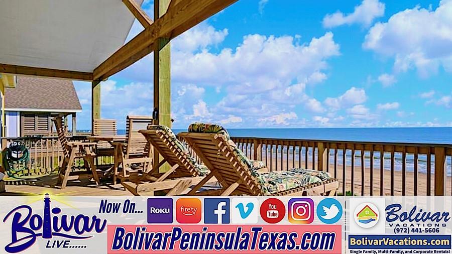 Beachfront Vacation Rental Preview, On Bolivar Peninsula, Splash.