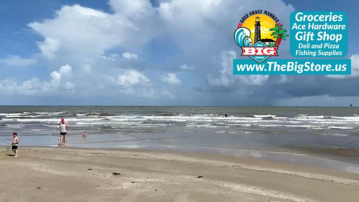 Beachfront View, Chris Update and Weather on Bolivar Peninsula