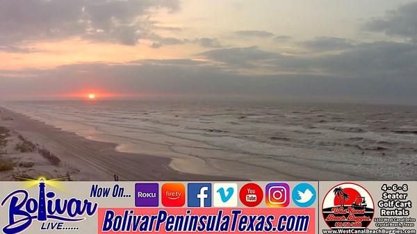 Beachfront View, Weather, News and More This Morning With Bolivar Live.