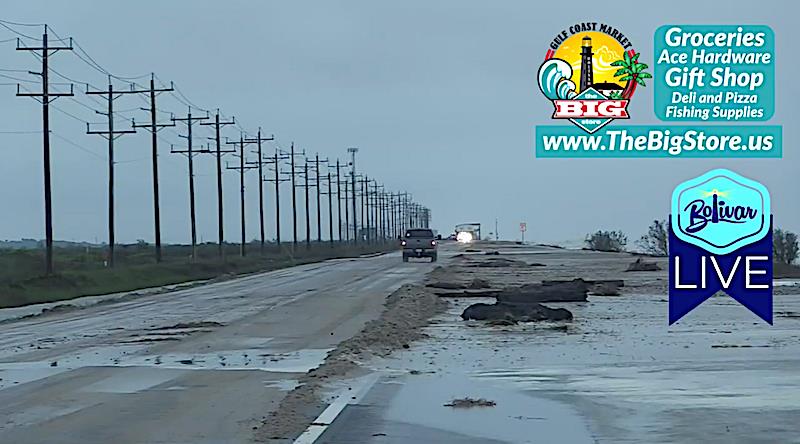 Beta Shows It's Power, Elevated Tides And Storm Surge On Bolivar Peninsula!