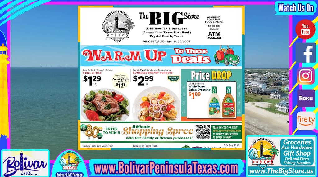 Big Savings at The Big Store Weekly Sales Ad for Crystal Beach Texas