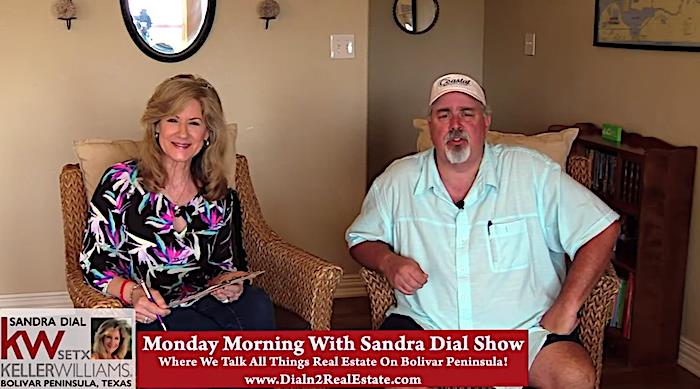 Bolivar LIVE, Monday Morning With Sandra Dial Show In Crystal Beach Tx.