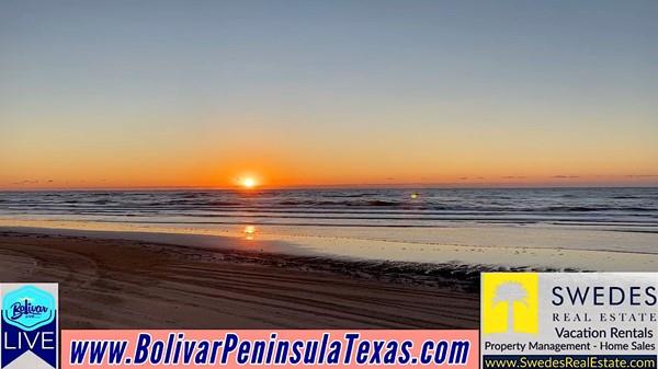 Bolivar Live Beachfront For A Painted Sky On Bolivar Peninsula.