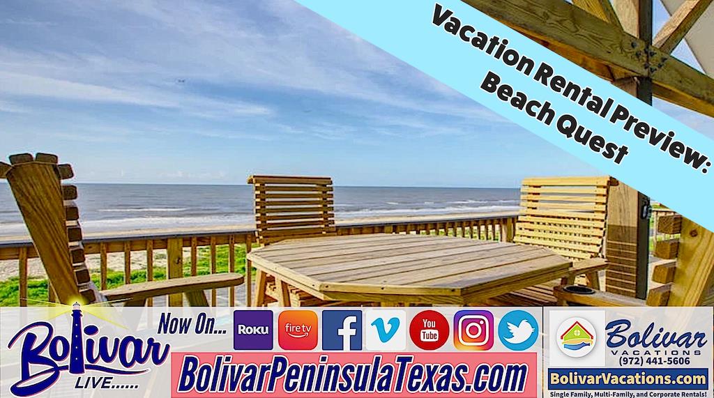 Bolivar Live, Beachfront Vacation Rental Preview, BeachQuest.