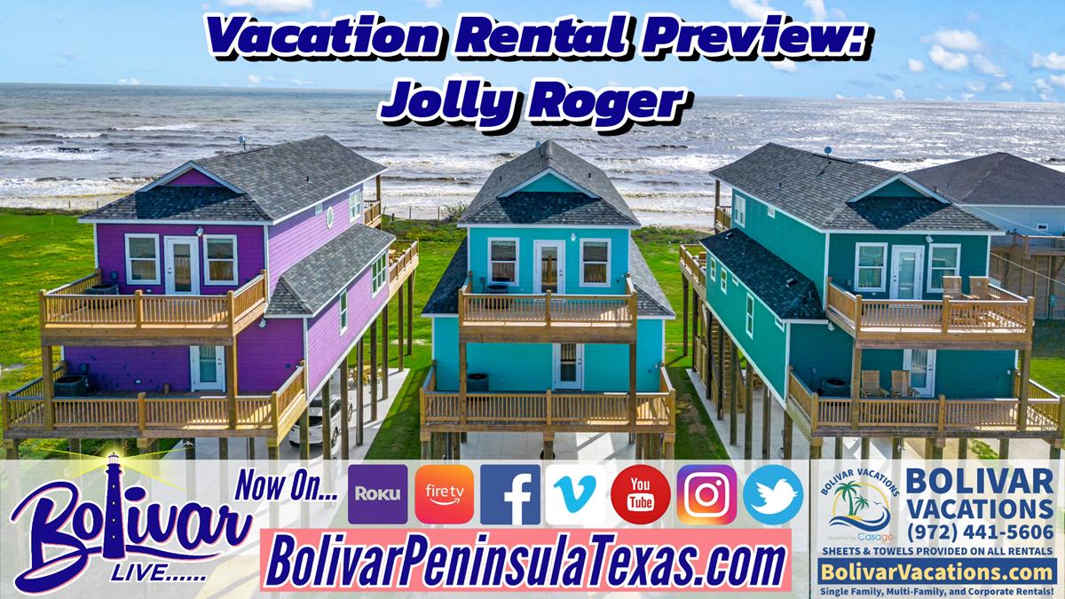 Bolivar Live Vacation Rental Preview, Jolly Roger.