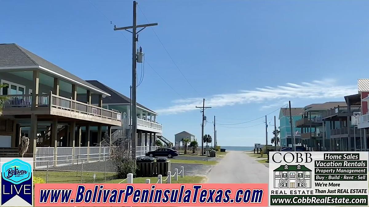 Bolivar Live, Vacation Rental Preview Today In Crystal Beach, Texas.