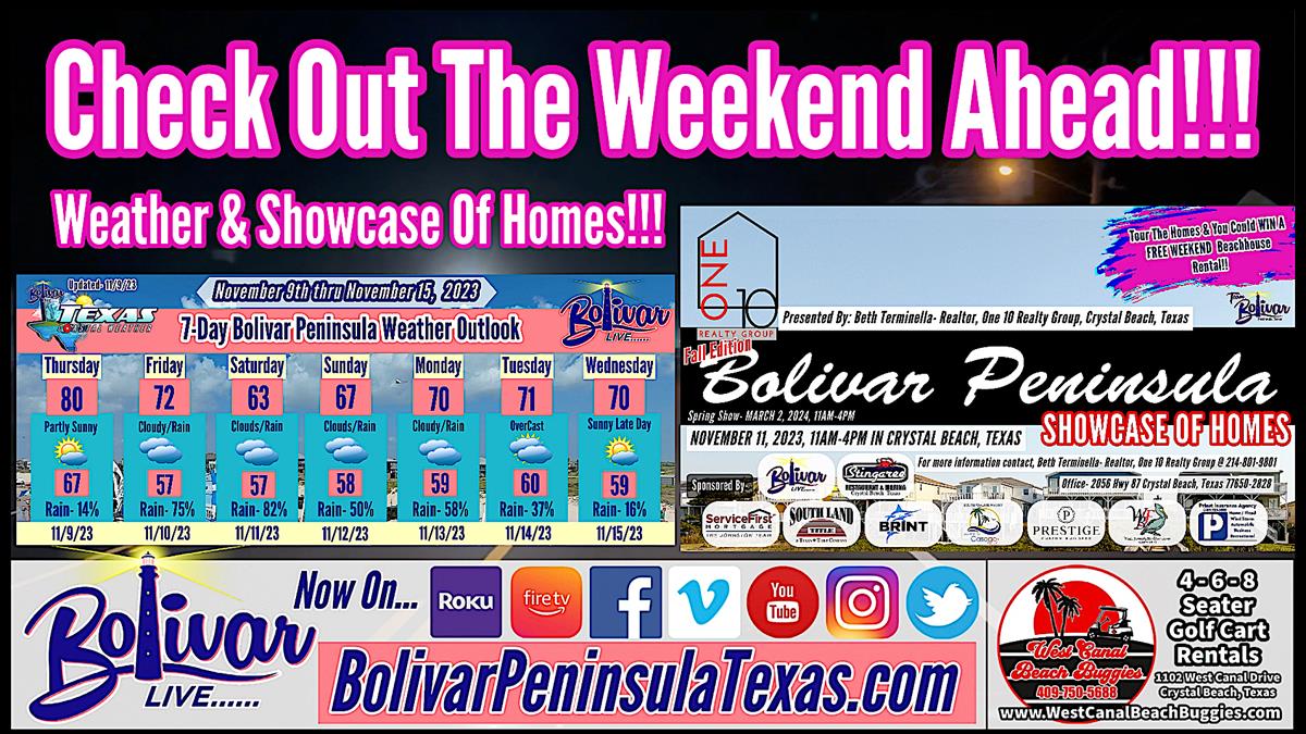 Bolivar Live Weekend Weather, And Showcase Of Homes Weekend Ahead.