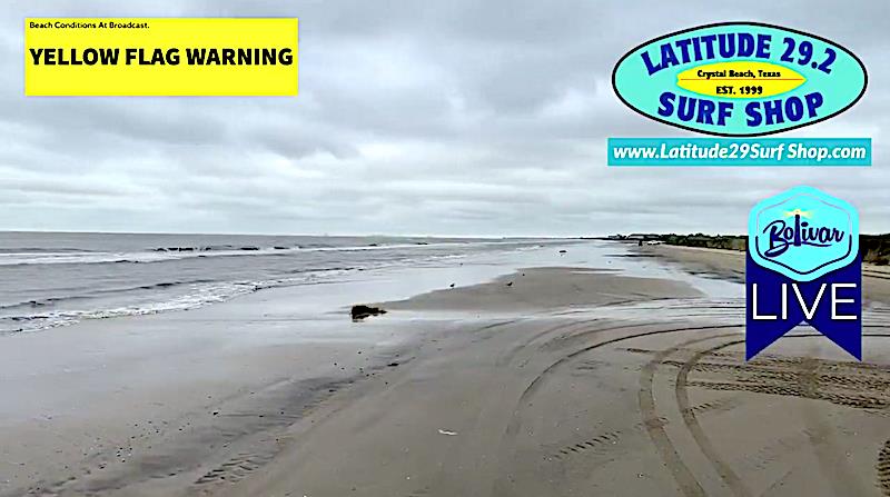 Bolivar Peninsula, Beachfront View In Crystal Beach, Texas.