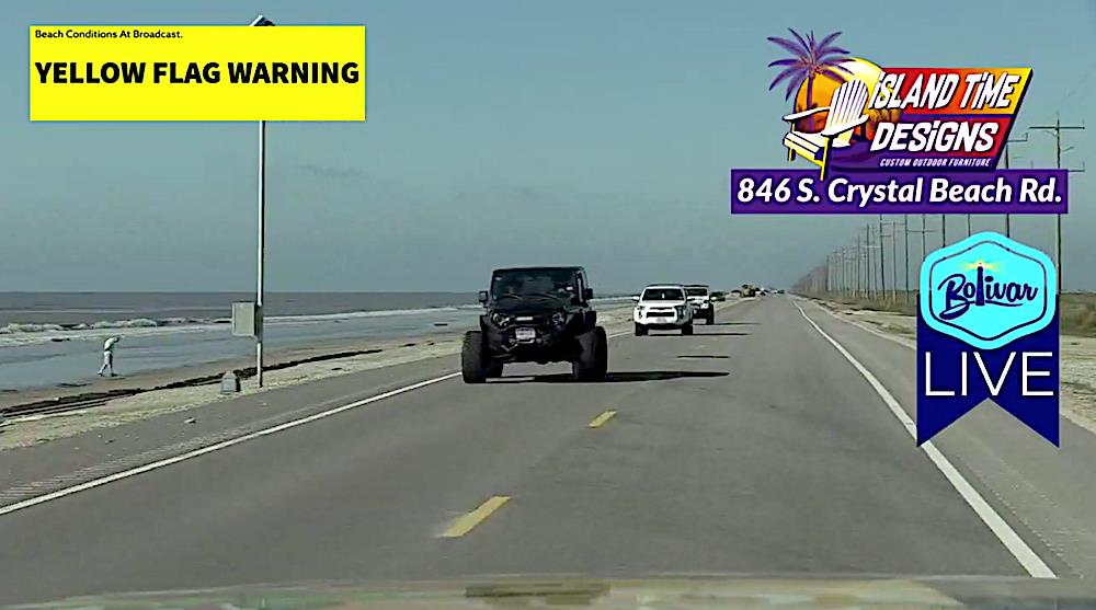 Bolivar Peninsula, Hwy 87 Open And Ferry Is Running.