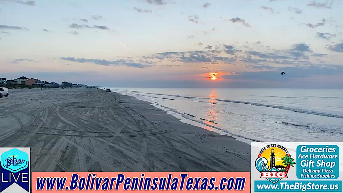 Bolivar Peninsula, Painted Sky Sunrise Beachfront.