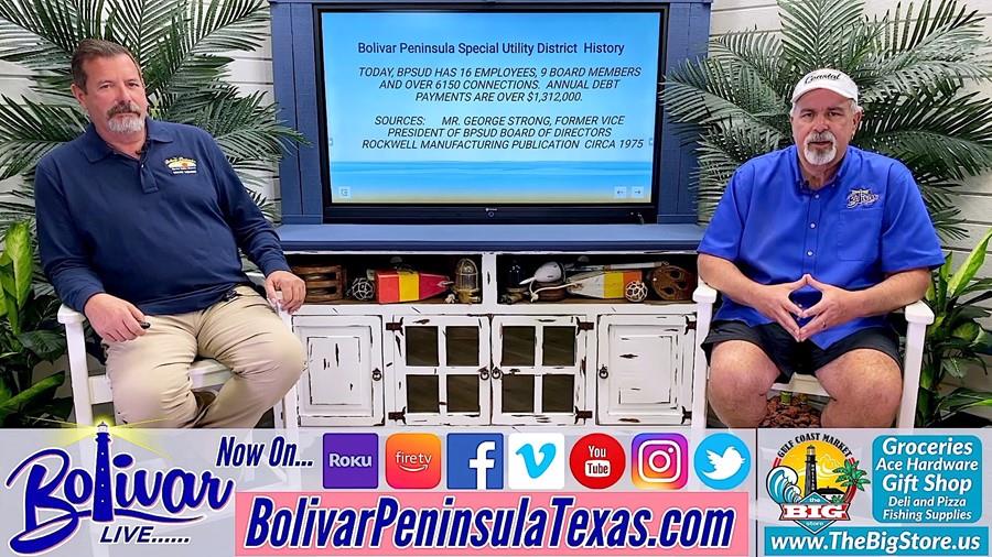 Bolivar Peninsula Special Utility District, Overview And History.