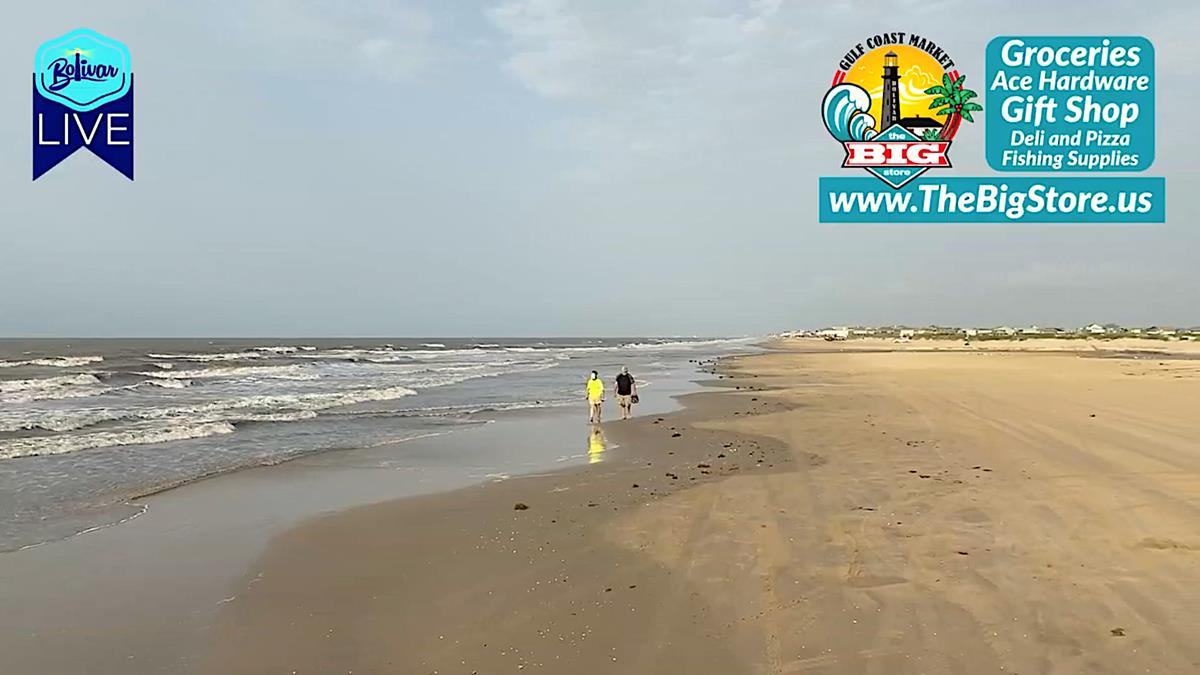 Bolivar Peninsula, Storms Heading Our Way This Monday Morning.