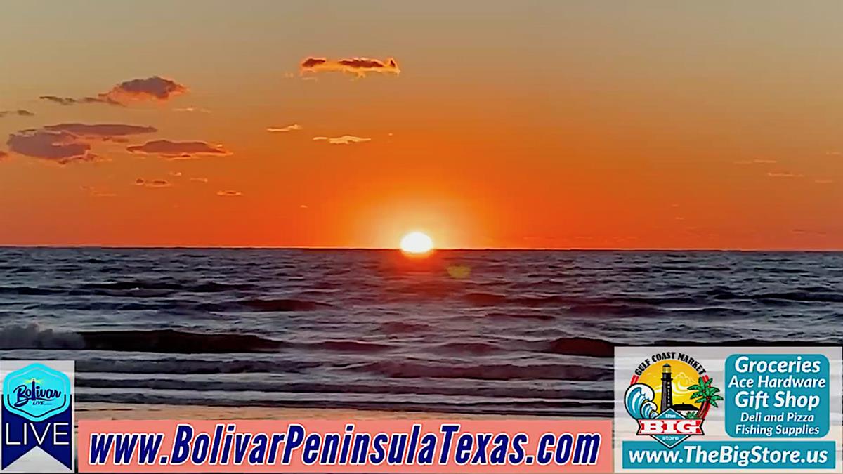 Bolivar Peninsula Sunrise With Fall In The Air.