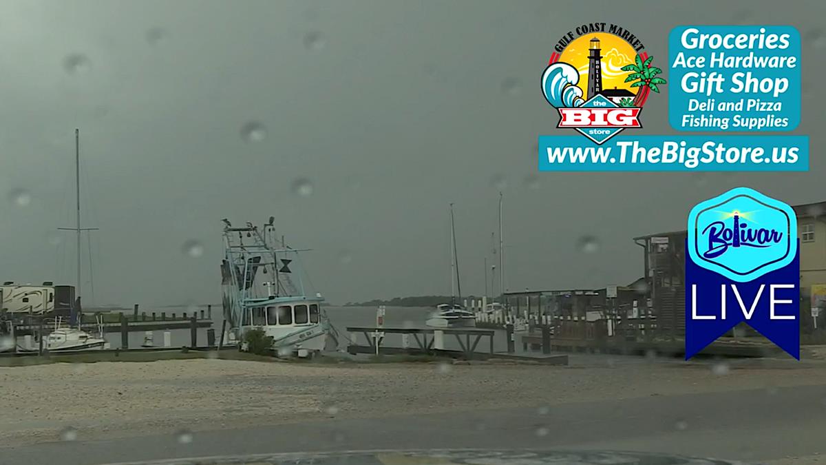 Bolivar Peninsula Waking Up To Rain and Lightning.