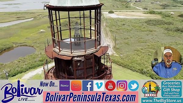 Breaking News, Bolivar Lighthouse Top Coming Off, May 15, 2023.