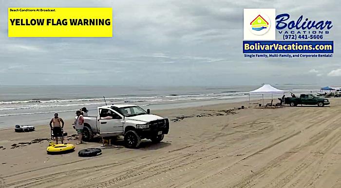 Breaking News, The Beach In Crystal Beach, Texas On Bolivar Peninsula is Open!