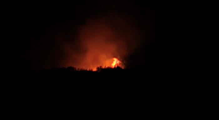 Brush Fire Tonight On Bolivar Peninsula Off Hwy 87.