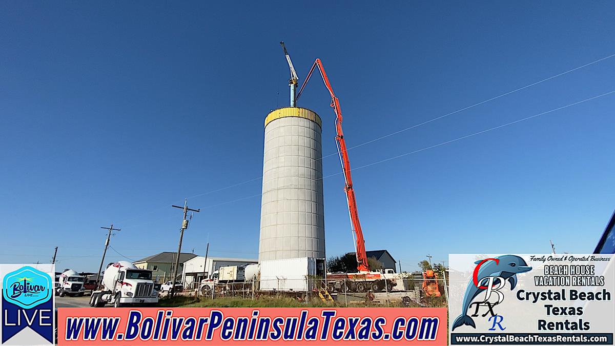 Building It Taller With Another Pour On Bolivar Peninsula.