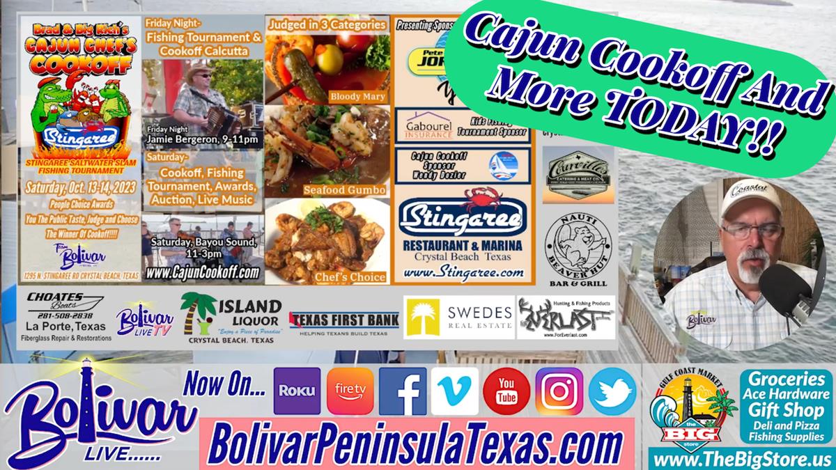 Cajun Cookoff, Slam Tournament, Cajun Food, Cajun Music and Family Fun Today.