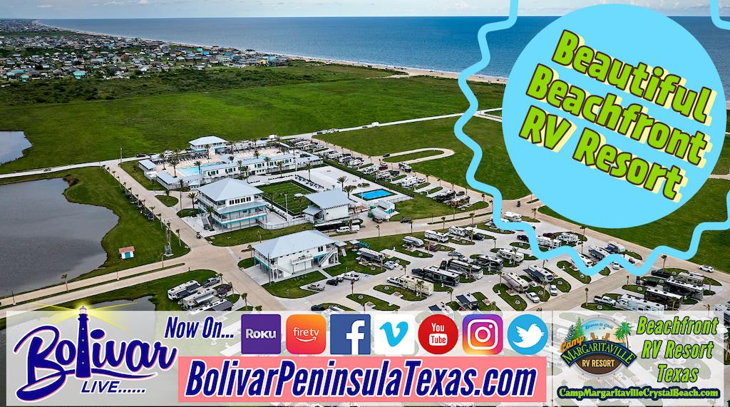 Camp Margaritaville Crystal Beach, Texas, Beachfront RV Resort.