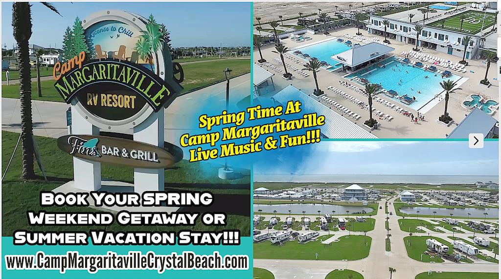 Camp Margaritaville Crystal Beach, Texas, Spring Time Fun