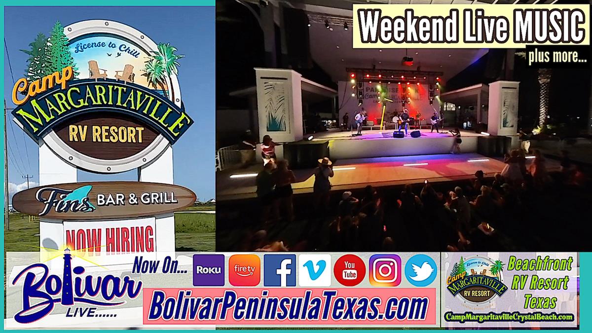 Camp Margaritaville RV Resort In Crystal Beach, Texas Weekend Outlook.