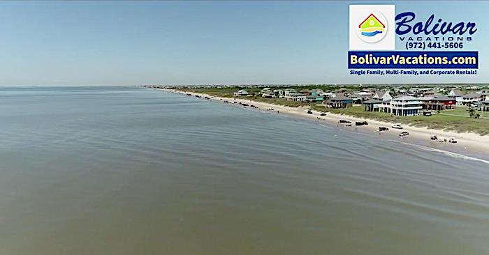 Check Out The Bolivar Peninsula Beachfront This Morning, Right Now!