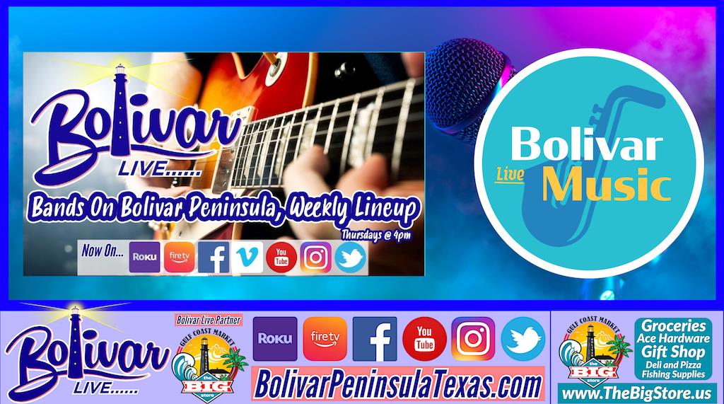 Check Out This Week's Bolivar Live Music On Bolivar Peninsula.
