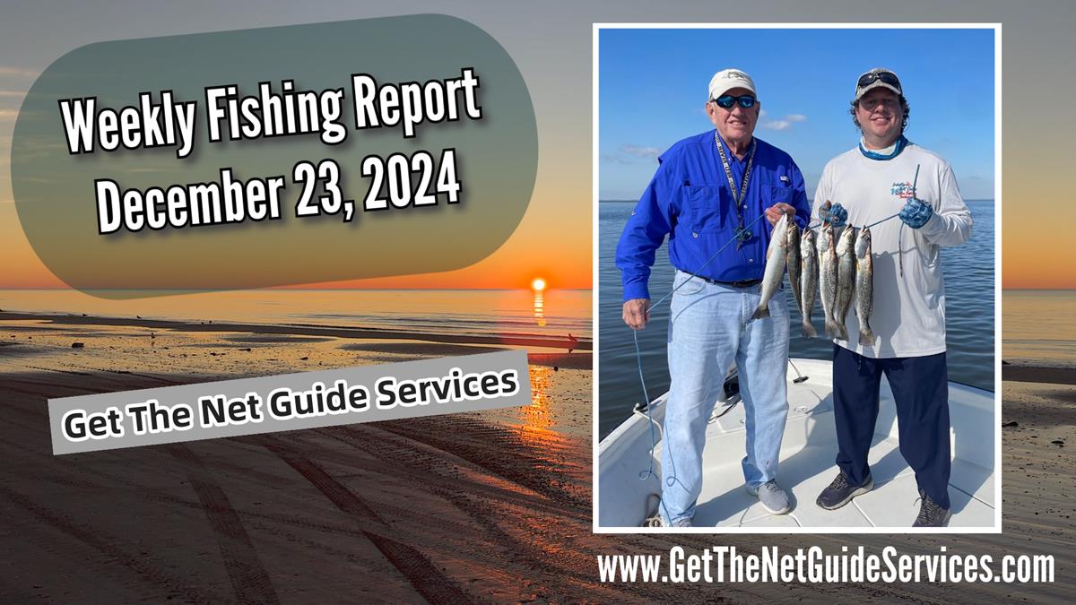 Christmas Galveston Bay Fishing Report: Surface Water Temperature 62 Degrees.
