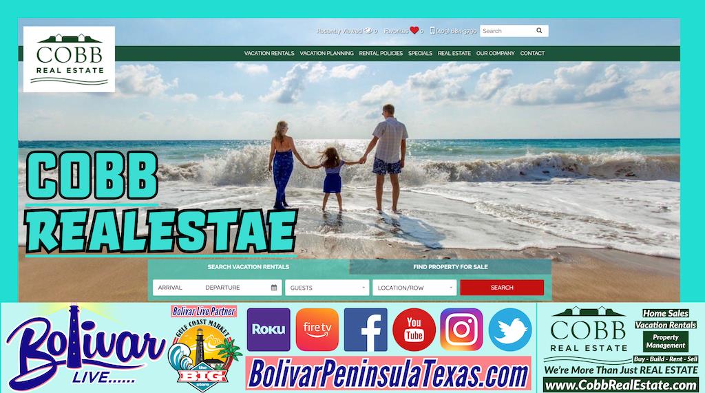 Cobb Real Estate Bolivar's Finest Vacation Rentals.