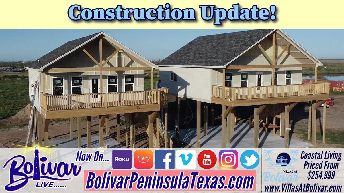 Construction Update On The Villas at Bolivar.