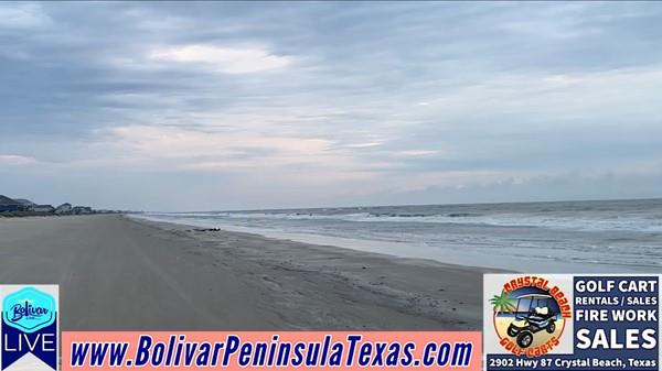 Cooler Morning Beachfront On Bolivar Peninsula.