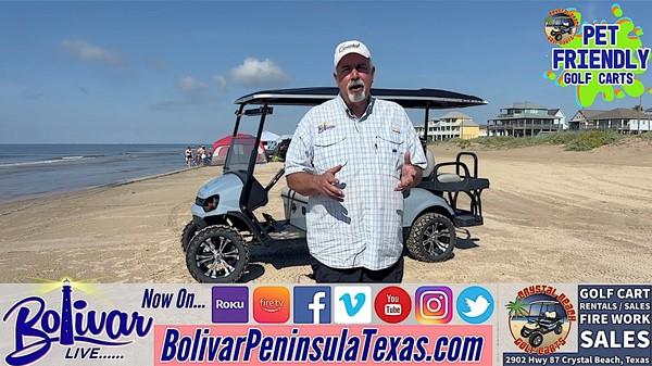 Cruise The Beachfront In Style, From Crystal Beach Golf Carts.