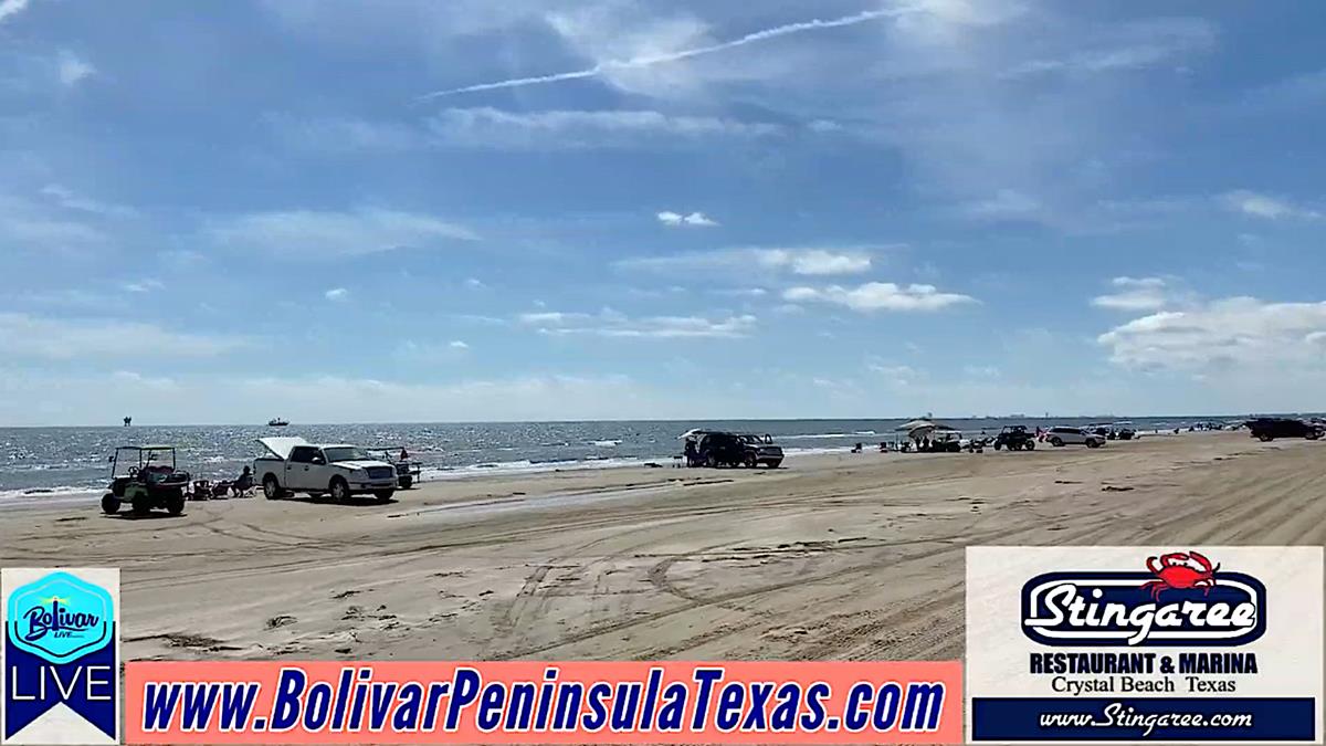 Crystal Beach, Texas and Sunny Skies In Paradise Beachfront.